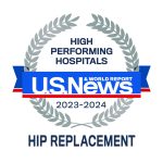 High Performing Hospitals Seal, 2023-2024, Hip Replacement